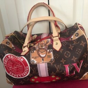 My latest favorite LV w Custom made design trunks & bags bag❤️⭐️